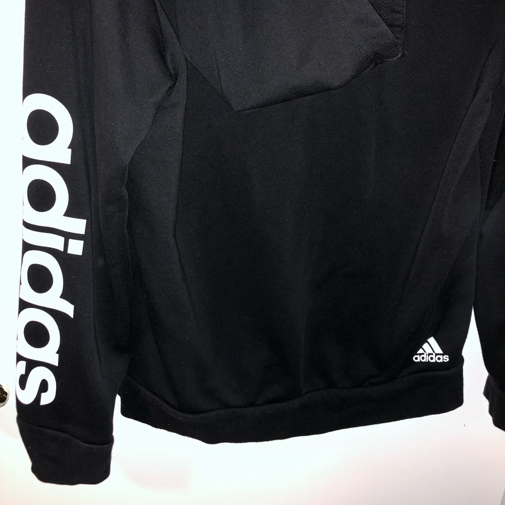 Adidas black zip-up hoodie